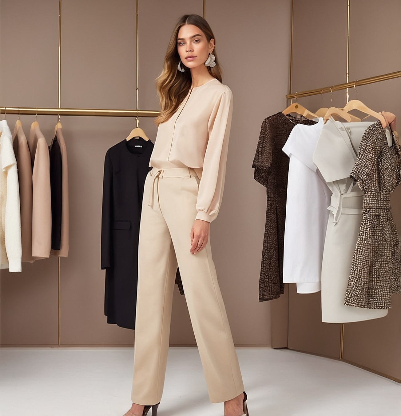 Tendencias de moda femenina.